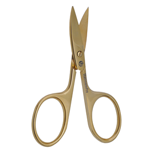 Ciseaux à ongles pliables écologiques en acier inoxydable Stahlmann Pro, lames courbées tranchantes, manche en acier - Product Image 3