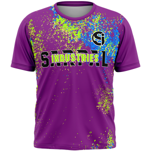 Camiseta Deportiva Casual para Hombre, Cuello Redondo, 100% Poliéster, Transpirable, Lisa, Personalizable al por Mayor, Manga Corta - Product Image 1