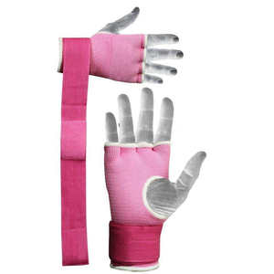 Top Luxury High Quality Hand Wraps Elasticated Gel Padded Inner Gloves Long Wrist Support <b>Dummy</b> Mitts - Product Image 5