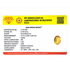Natural Citrine Loose Gemstone 3.65 Carat High Quality for Fine Jewelry - Product Image 4