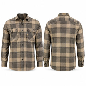 Custom Men's Plus Size Summer Print Cotton Comfortable Plaid Long Sleeve <b>Shirts</b> S/M/XL/2XL/3XL Work Flannel <b>Shirts</b> - Product Image 1