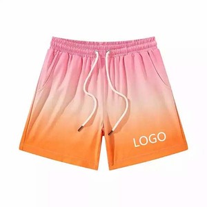 Pantalones Cortos Tie Dye para Hombre, 100% Algodón, Ligeros, Casuales, de Playa, Coloridos, Transpirables, Ropa Urbana para Hombre - Product Image 1