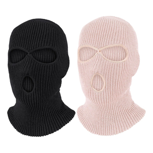 Pasamontañas de Punto Unisex al por Mayor 2026, Color Sólido Negro y Verde, Estilo Deportivo para Adultos, Uso Invernal - Product Image 4