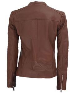 New Arrival Hot Selling Factory Price Genuine Leather Breathable Winter High Quality Leather Jacket for Women - Product Image 3