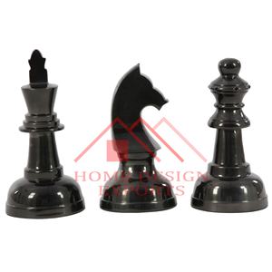 Fabulous Design Aluminium Metal <b>Chess</b> Showpiece Set <b>Table</b> Accent Decor Sculpture for Home Hotel Restaurant <b>Table</b> Decoration - Product Image 6