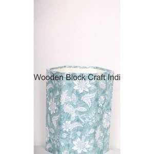 Indian Handmade Rajasthan hexagonal Rolling Cover Type Open Top Geometric <b>Pattern</b> Wood Eco Friendly Decorative dust Bin - Product Image 6