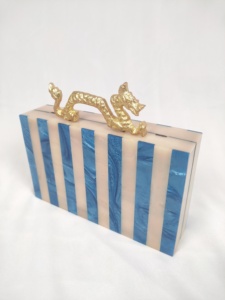 Pochettes de soirée de luxe pour femmes, boîtes en résine pour des soirées et des fêtes glamour, pochettes en résine, artisanat en résine en solde - Product Image 1