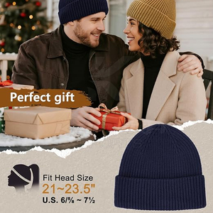 Gorros de Punto Ligeros para Uso Diario, Tejido Cómodo de Alta Calidad, 100% Acrílico, Unisex, para Actividades Invernales - Product Image 5