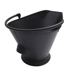 Recién Llegado: Cubo para Cenizas de Chimenea de Hierro Galvanizado Negro Vintage, de Lujo y Alta Resistencia, para Leña, con Tamaño, Forma y Color Personalizables - Product Image 1