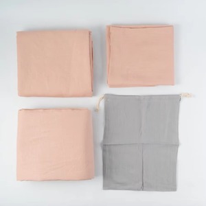 Ensemble 100% lin pur avec 1 housse de couette et 2 taies d'oreiller, respectueux de l'environnement, lavable en machine, ensembles de housses de couette - Product Image 6
