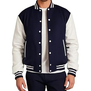 Customizable Varsity Jackets Embroidered Casual College Reversible Winter Zipper OEM Service - Product Image 1