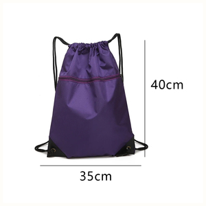 2026 New Fashion Cloth Drawstring Bag Casual Sport Bags Large Capacity Waterproof <b>Backpack</b> for Outdoor Solid Color - Product Image 2