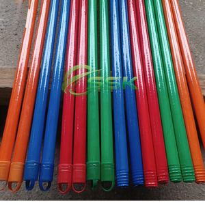 Escoba de madera de Vietnam con mango recubierto de PVC a todo color, mango de madera de eucalipto, recogedor de plástico de cabeza corta/larga para muebles y inodoros - Product Image 5