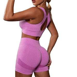 Conjunto Deportivo de Yoga de 2 Piezas para Mujer, con Logotipo Frontal, Transpirable, Cintura Alta, Ropa Deportiva, Nueva Colección de Verano - Product Image 1