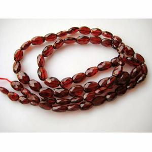 Cuentas de Granate Natural de Mozambique, Ovaladas y Facetadas, de 9 Pulgadas, Medio Hilo, 10 mm, Cuentas de Piedras Preciosas para la Fabricación de Joyas - Product Image 5