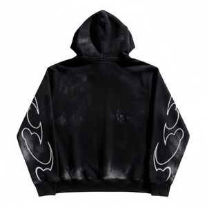 Sudadera con Capucha y Cremallera Extra Grande con Logotipo Personalizado, 100% Algodón, 400 GSM, Felpa Gruesa, Ropa Urbana de Moda - Product Image 2