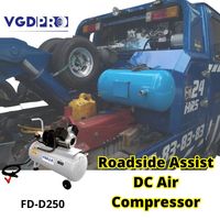 Compresseur d'air à double Piston pour camion de Construction, pompe, réservoir de 50 litres, haute efficacité, résistant aux intempéries, longue durée, 12V