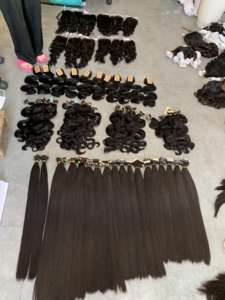 Extensions de cheveux humains vietnamiens vierges Remy Lace Weaving Nature Unprocessed Mirror Bone Straight - Product Image 3