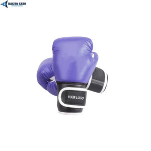 PU Leather Training Boxing Gloves, Adjustable Wrist <b>Strap</b> Sparring Gloves for Men Women - Product Image 5