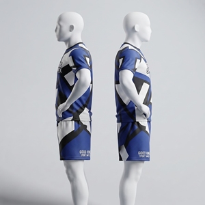 Conjunto de Camiseta y Pantalones Cortos de Fútbol Personalizados para Hombre, Uniforme de Fútbol Sublimado, Ropa Deportiva, Kit de Equipo, Fabricante OEM, Good King Sport Impex Pro - Product Image 3