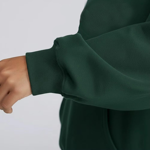 Nouveauté 2026 – Sweat-shirts décontractés en polaire pour femme – Qualité supérieure – Impression personnalisée – Pull à capuche vert uni - Product Image 4