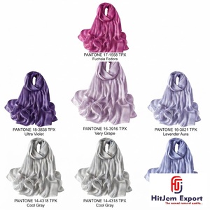 Luxury Neckwear Woven Fabric Mill Cotton Polyester Viscose Blend for Designer <b>Scarf</b> Collections Private Label Bulk - Product Image 2