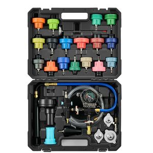 Kit Tester Pressione Liquido Refrigerante 47 Pezzi, Kit Riempimento Radiatore Sottovuoto con 3 Adattatori Metallici Universali per Strumenti di Ispezione Auto - Product Image 1