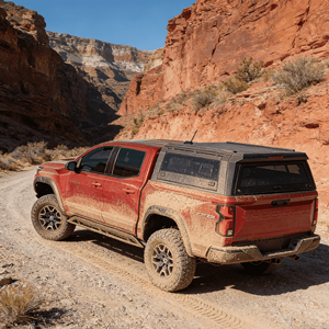 หลังคาคลุมกระบะแบบใหม่ สำหรับ <span class=keywords><strong>Isuzu</strong></span> <span class=keywords><strong>D</strong></span>-<span class=keywords><strong>Max</strong></span> และ Chevrolet Colorado (แบบเตี้ย + กล่องเก็บสัมภาระ)  น้ำหนักเบา ทนทานทุกสภาพอากาศ - Product Image 2