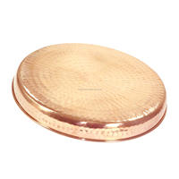 Thali-Juego de platos, cuencos, cucharas y vasos de cobre puro, de lujo Juego de Thali tradicional, muy bueno para la salud