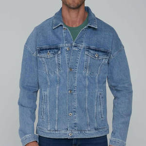 Chaqueta de Mezclilla para Hombre, Diseño Personalizado, 100% Algodón, Invierno, con Logotipo Frontal, Ligera, Transpirable, Servicio OEM - Product Image 2