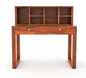 Wood <b>Study</b> Table with Drawers & Cubbies |Student <b>Study</b> Table Furniture |Modern Wooden Laptop <b>Desk</b> - Product Image 3