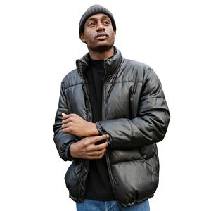 Veste de baseball surdimensionnée en toile vintage pour hommes doudoune imperméable à l'eau avec capuche à col montant hiver Sport de plein air Letterman Wear - Product Image 4