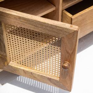 ตู้วางทีวี วานดานา โนวาลา เวนโต้ ราตัน ดอร์ส โมเดิร์น ทำจากไม้จริงสานลายธรรมชาติ - Product Image 4