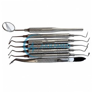 Kit Premium de 7 Piezas para Restauración Dental con Composite, Instrumentos de Acero Inoxidable para Colocación Anterior y Posterior con Espejo - Product Image 2