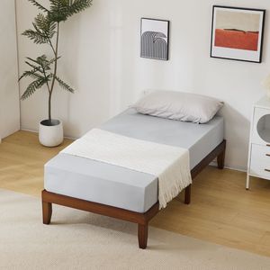 Struttura Letto Singolo Base per Bambini 189*96.5*30.5cm in Legno di Pino Verniciato Marrone, Letto in Legno Misura Twin - Product Image 5