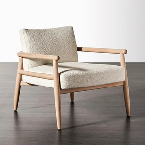 Sofá convertible cuadrado de estilo moderno de mediados de siglo, tapizado en cuero genuino, con estructura de madera de teca, relleno de espuma, brazos acolchados y respaldo firme. - Product Image 3