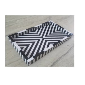 Plateau de service en résine de style moderne pour la restauration, l'hôtellerie, la maison et les mariages - Product Image 6