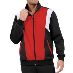 Survêtement d'entraînement d'hiver 100 % coton pour hommes, personnalisé, respirant, avec fermeture éclair, pour adultes - Product Image 2