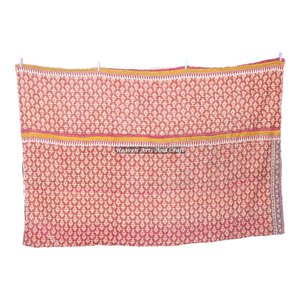 Indian <b>Handmade</b> Print Kantha <b>Quilt</b> Set Indian Reversible Hand Stitched Heavy Throw Old Sari Blanket Patch Work Heavy <b>Quilt</b> - Product Image 3