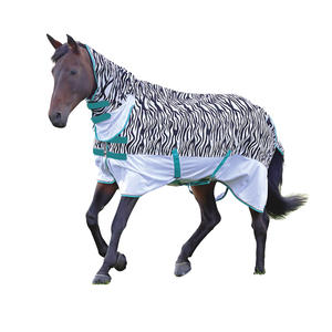 Winter Horse Fly Rugs Air Mesh Breathable Summer Cover avec Ripstop Shell et doublure en nylon pour le confort et la protection - Product Image 1