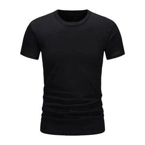 Camiseta Formal de Jersey para Hombre, Corte Regular, de Alta Calidad, 220 Gramos, Diseño Liso, Ecológica, Transpirable, para Uso Casual, Teñida - Product Image 1