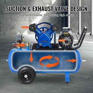 Cabezal de Bomba de Compresor de Aire de 3 HP, 6.25 CFM a 90 PSI, de Cilindro Doble, Lubricado con Aceite, de Una Etapa, Tipo V, Piezas de Compresor Industrial - Product Image 4