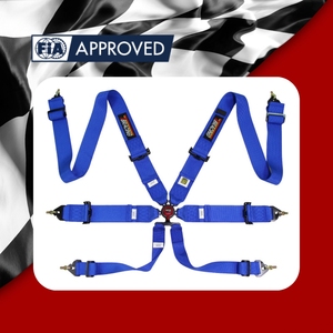 Arnés de Seguridad de 6 Puntos TBRACING ECO Motorsport, Homologado por la FIA, Ligero, de Aluminio, con Cierre de Leva, Logotipo Personalizado para Marcas de Carreras - Product Image 1