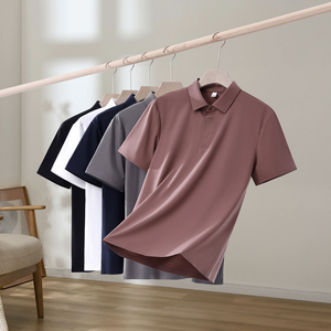 Camisas Polo Premium para Hombre Ejecutivo, Logotipo Personalizado, Algodón y Spandex, Frescas, Casuales de Negocios, Transpirables, Ropa Masculina de Alta Calidad - Product Image 2