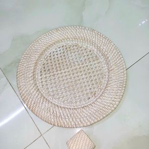 Woven <b>Placemat</b> Handmade Natural rattan <b>Table</b> Mat Eco Friendly <b>Dining</b> <b>Table</b> Decor Round Woven <b>Placemat</b> Supplier - Product Image 1