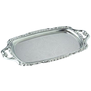 Plateaux en aluminium de conception royale, taille et forme personnalisées, plateau de service alimentaire argenté pour table, utilisés dans les hôtels et les restaurants - Product Image 1