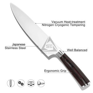Design Your Product Custom Style Japanese Chef Kitchen <b>Knives</b> with Wood Handle Eco-Friendly New Arrival Hot Sale - Product Image 3