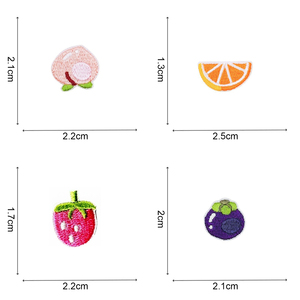 Parche Bordado Termoadhesivo Personalizado Ecológico con Diseño de Frutas para Sombreros y Decoración Textil - Product Image 3