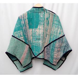 เสื้อแจ็คเก็ตคันธาฤดูหนาวแบบพรีเมียมรักษ์โลกสำหรับผู้หญิง สไตล์วินเทจ ผ้าฝ้าย 100% คอจีน โบฮีเมียน ระบายอากาศได้ดี แห้งเร็ว - Product Image 3