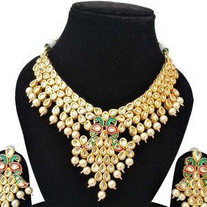 Women's Trendy Alloy Party Wear Engagement Anniversary Wedding Choker Earrings Set Copper 18K Gold Plated Zircon Jewelry - Product Image 2